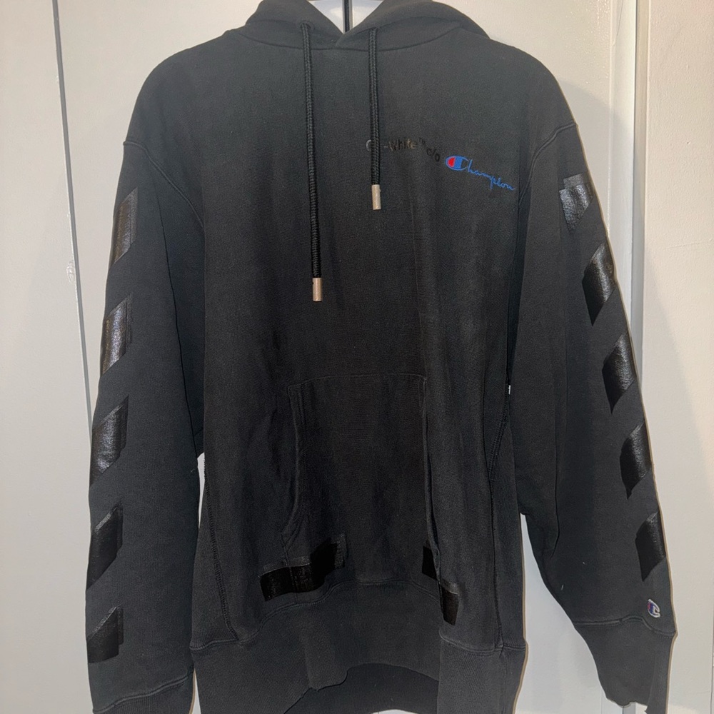 Off-White x Champion Limited Edition Black Men's Sweater